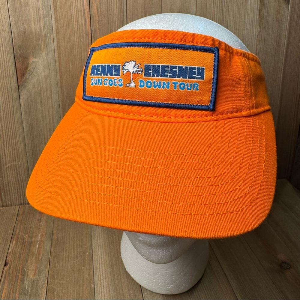 Kenny Chesney 2024 Sun Goes Down Tour Orange Visor Hat One Size Unisex‎ No Shoes